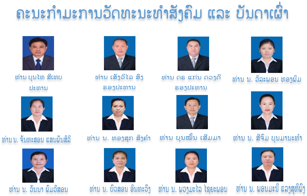 ຄະນະກໍາມະການວັດທະນະທໍາ-ສັງຄົມ ແລະ ບັນດາເຜົ່າ